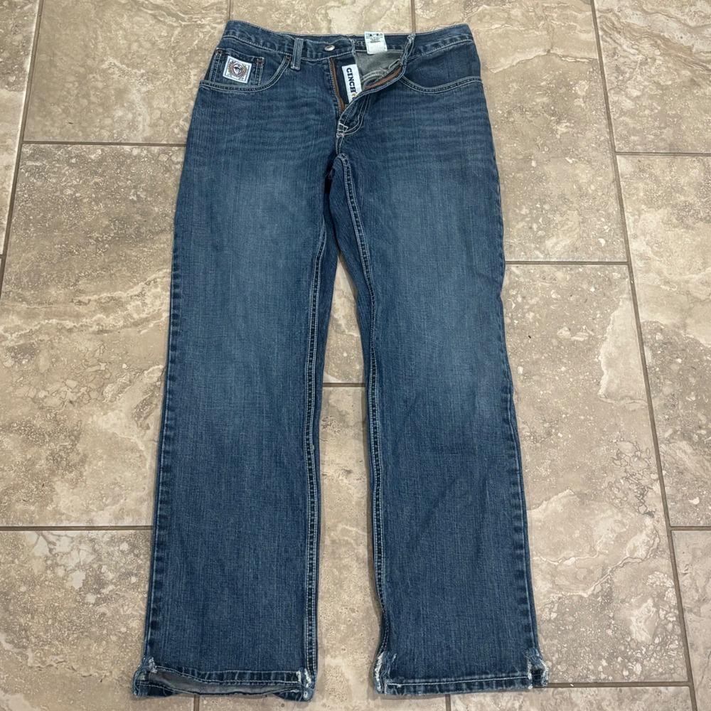 Cinch Men's White Label Mid Rise Relaxed Fit Straight Leg Jeans 30 x 32